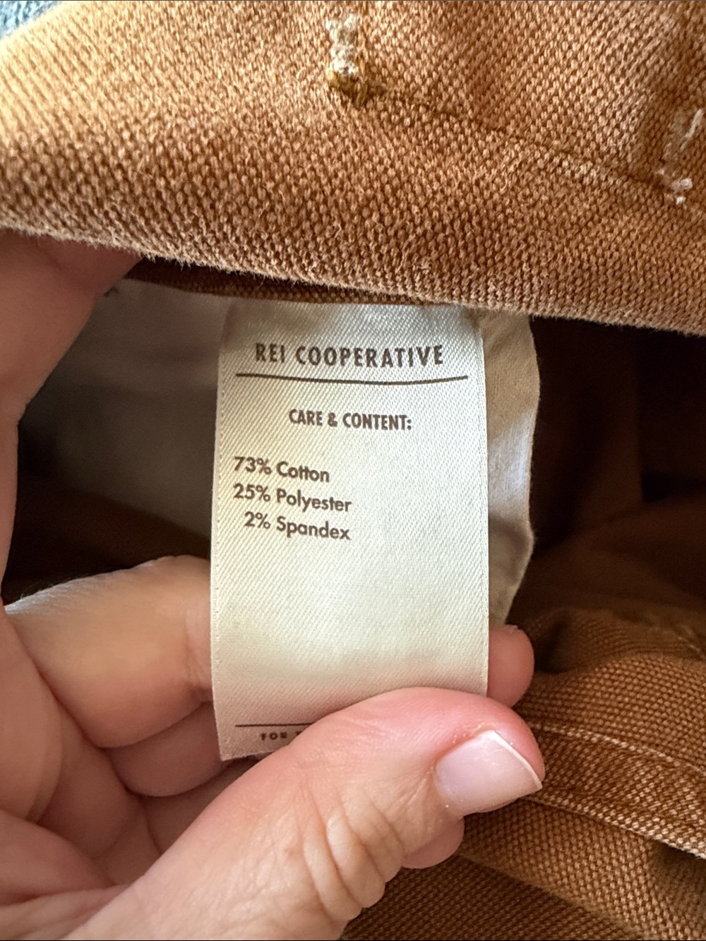 REI Women's Rust Brown Carpenter Overalls - Picture 7 of 7
